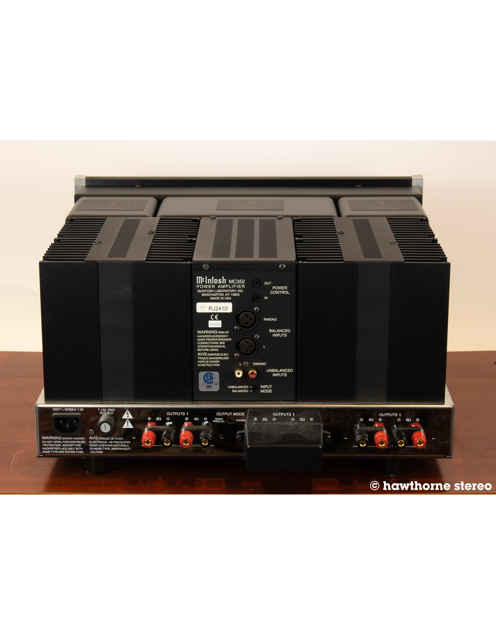 McIntosh McIntosh MC352 Power Amp USED