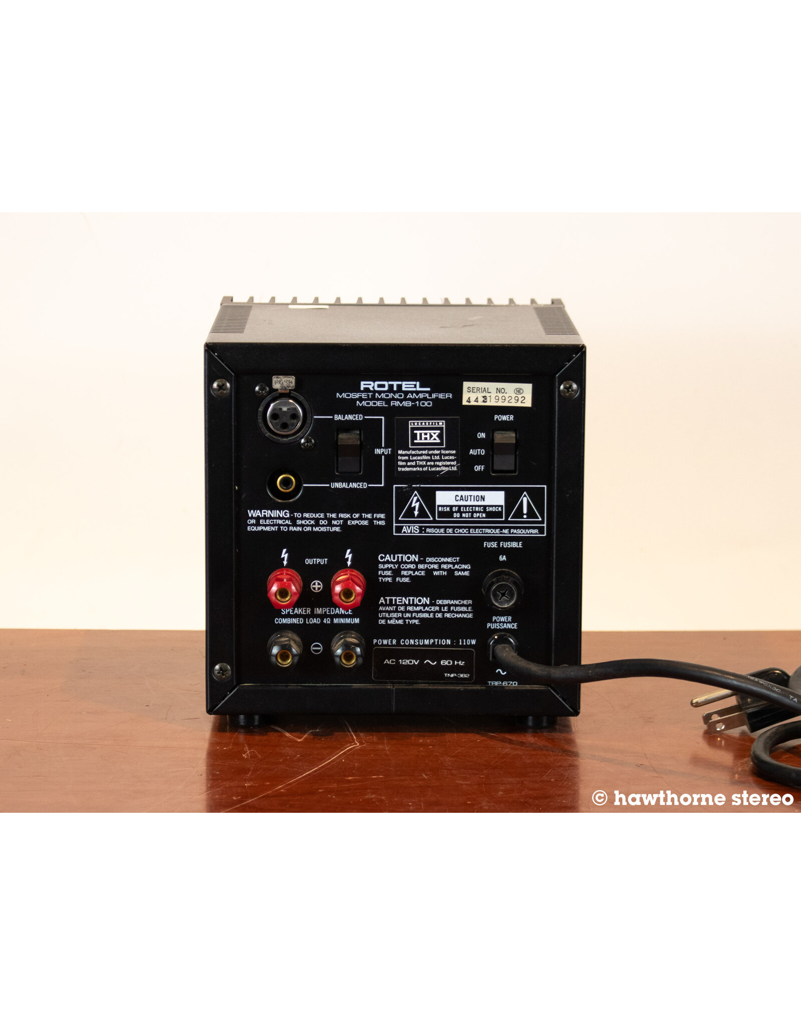 Rotel Rotel RMB-100 Power Amp USED