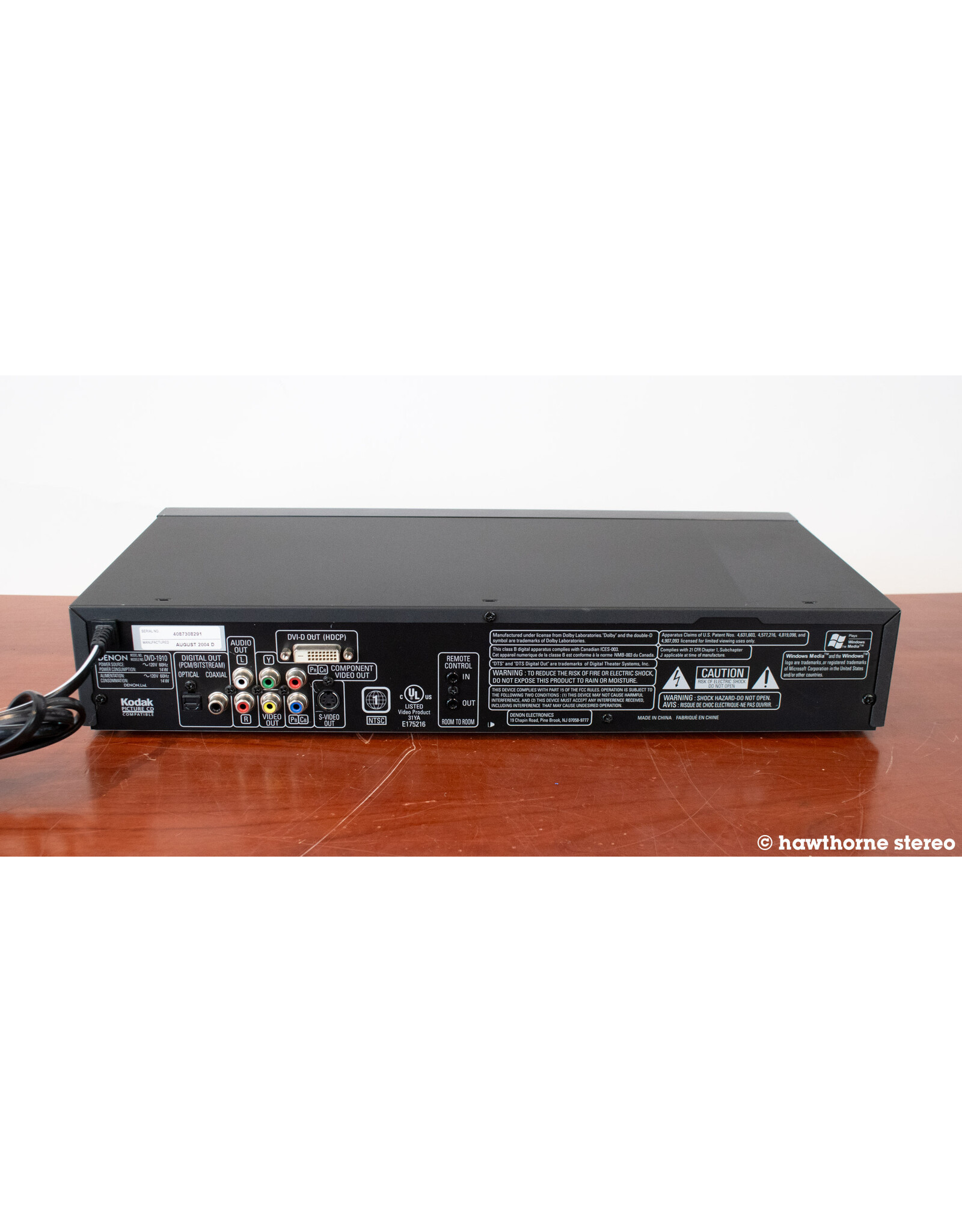 Denon Denon DVD-1910 DVD CD Player USED