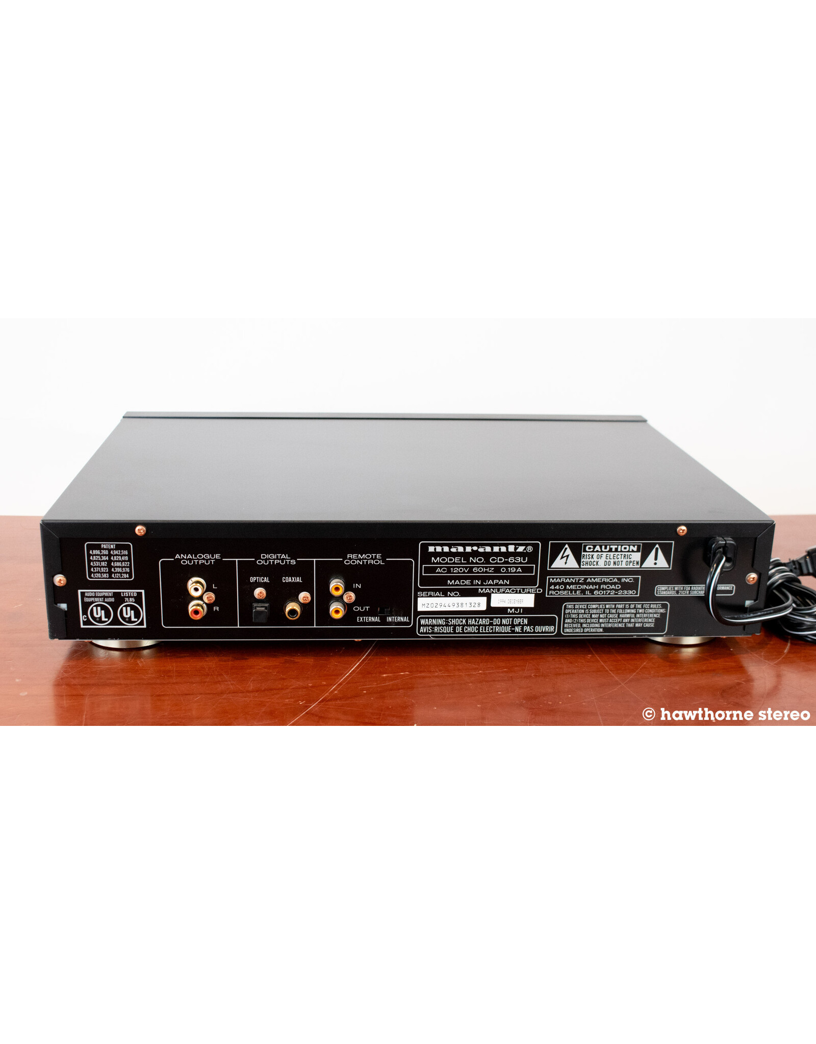 Marantz Marantz CD-63U CD Player USED