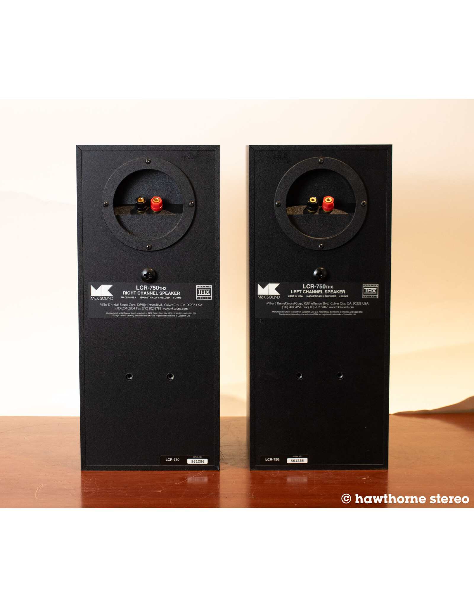 M&K M&K LCR-750THX Bookshelf Speakers USED