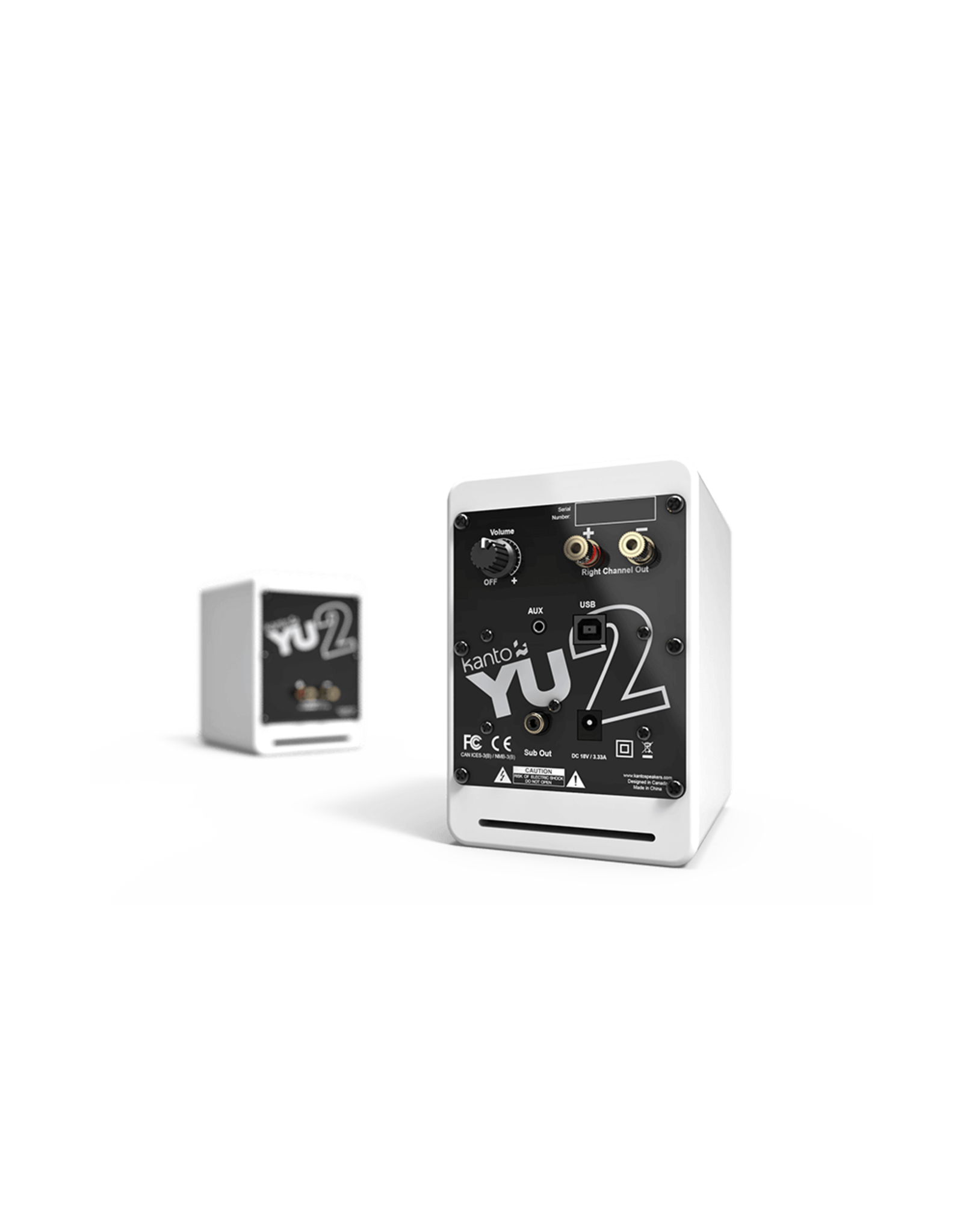 Kanto Kanto YU2 Matte White Powered Speakers OPEN BOX