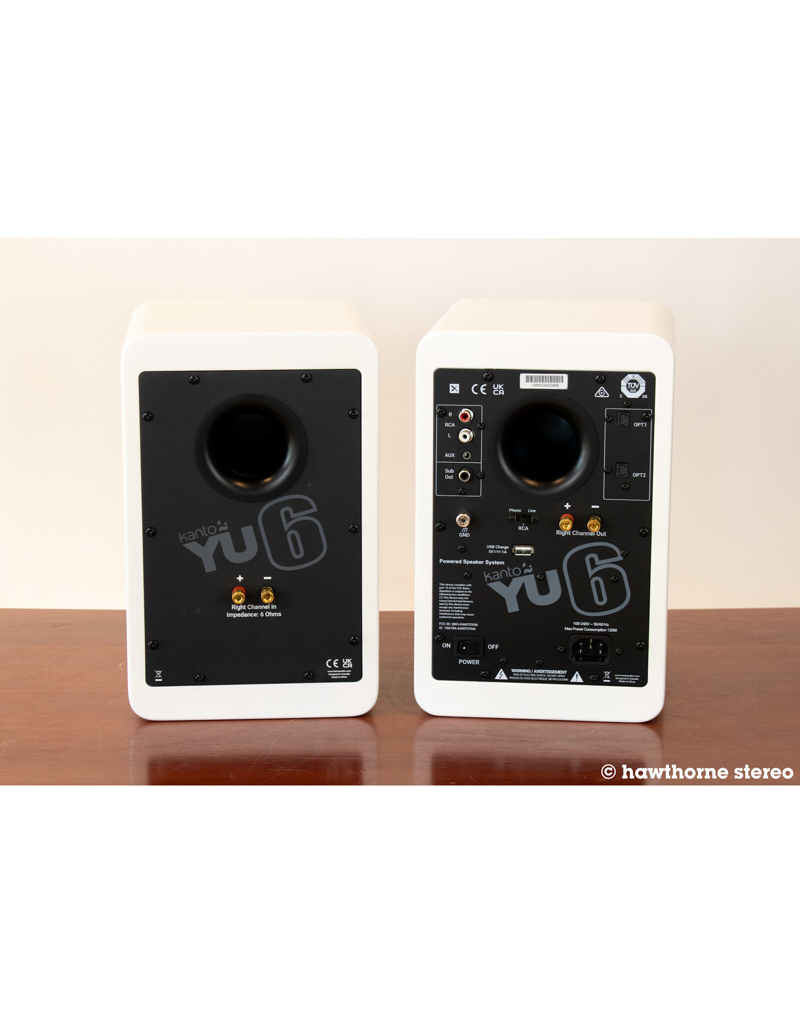 Kanto Kanto YU6 White Powered Speakers OPEN BOX