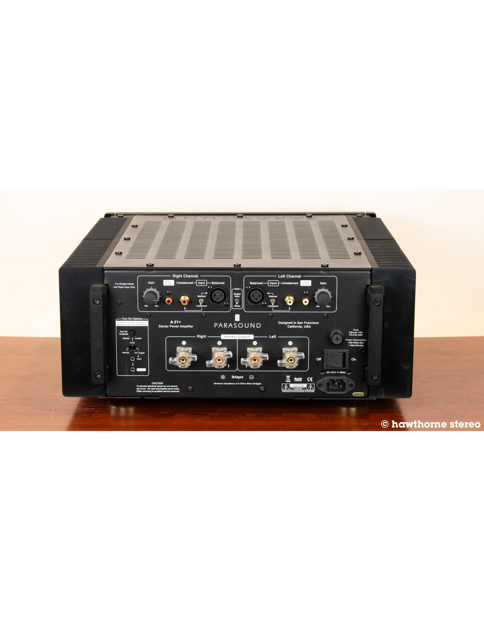 Parasound Parasound HALO A21+ Power Amp USED