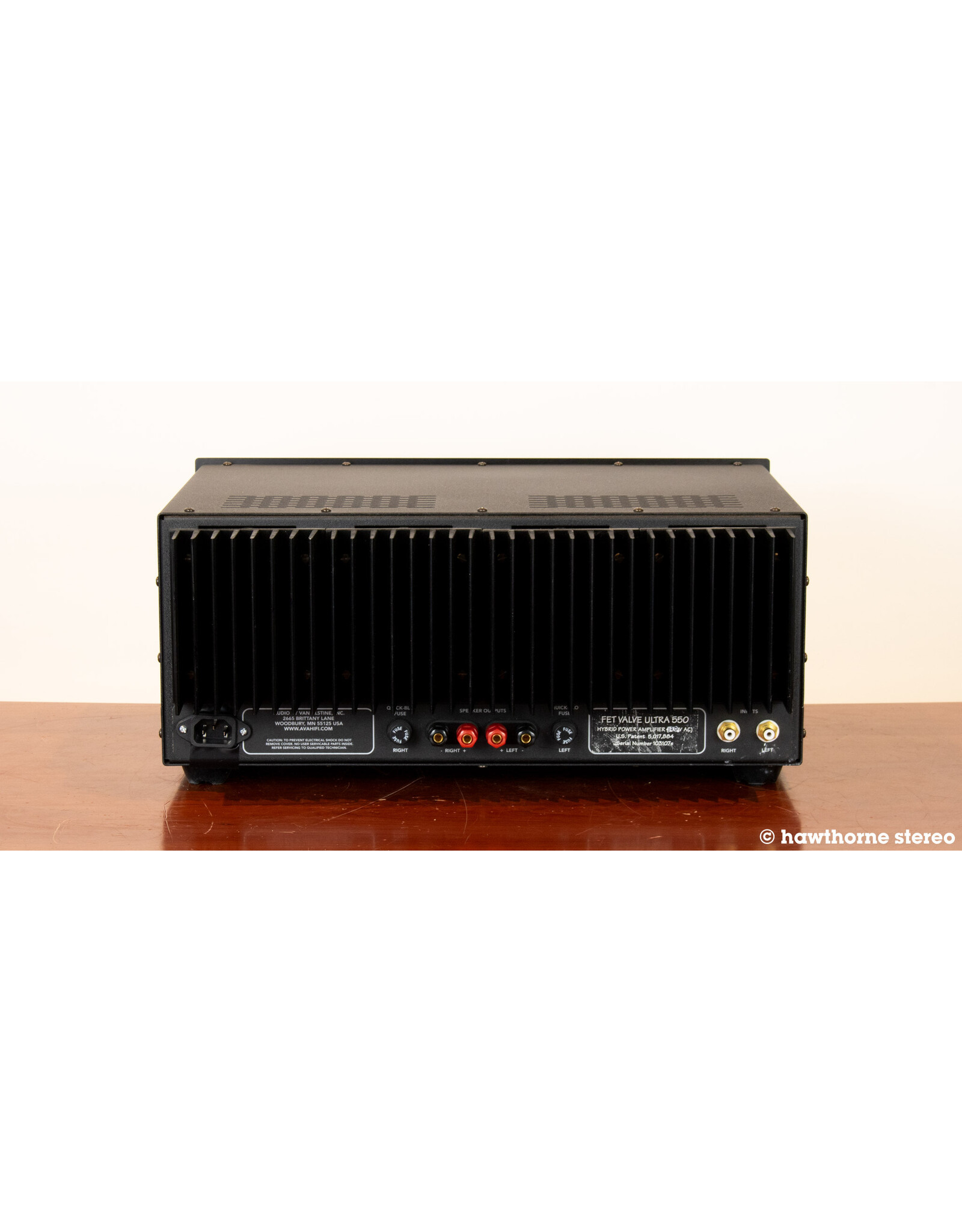 Van Alstine Van Alstine Ultra 550 Power Amp USED