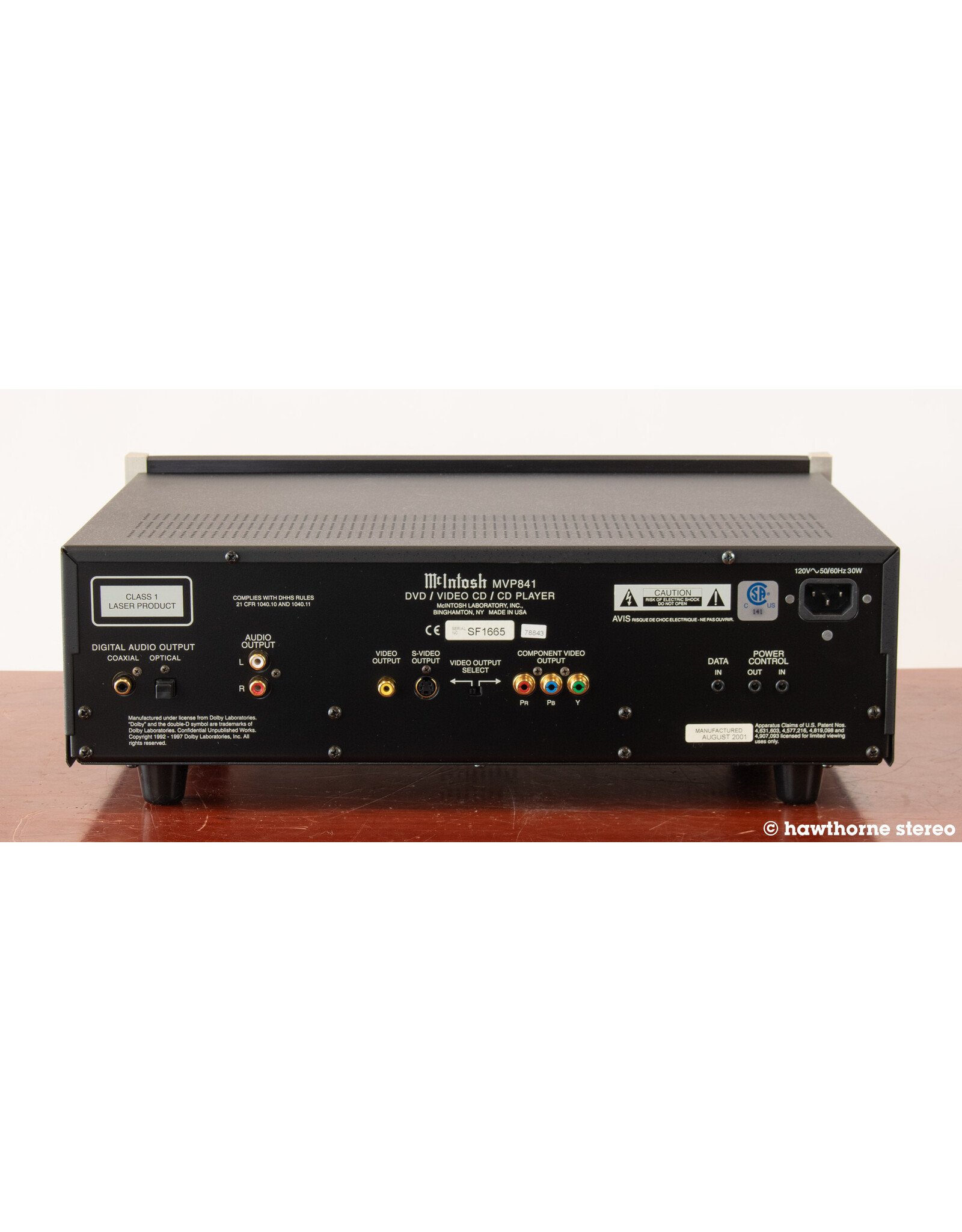 McIntosh McIntosh MVP841 CD Player USED