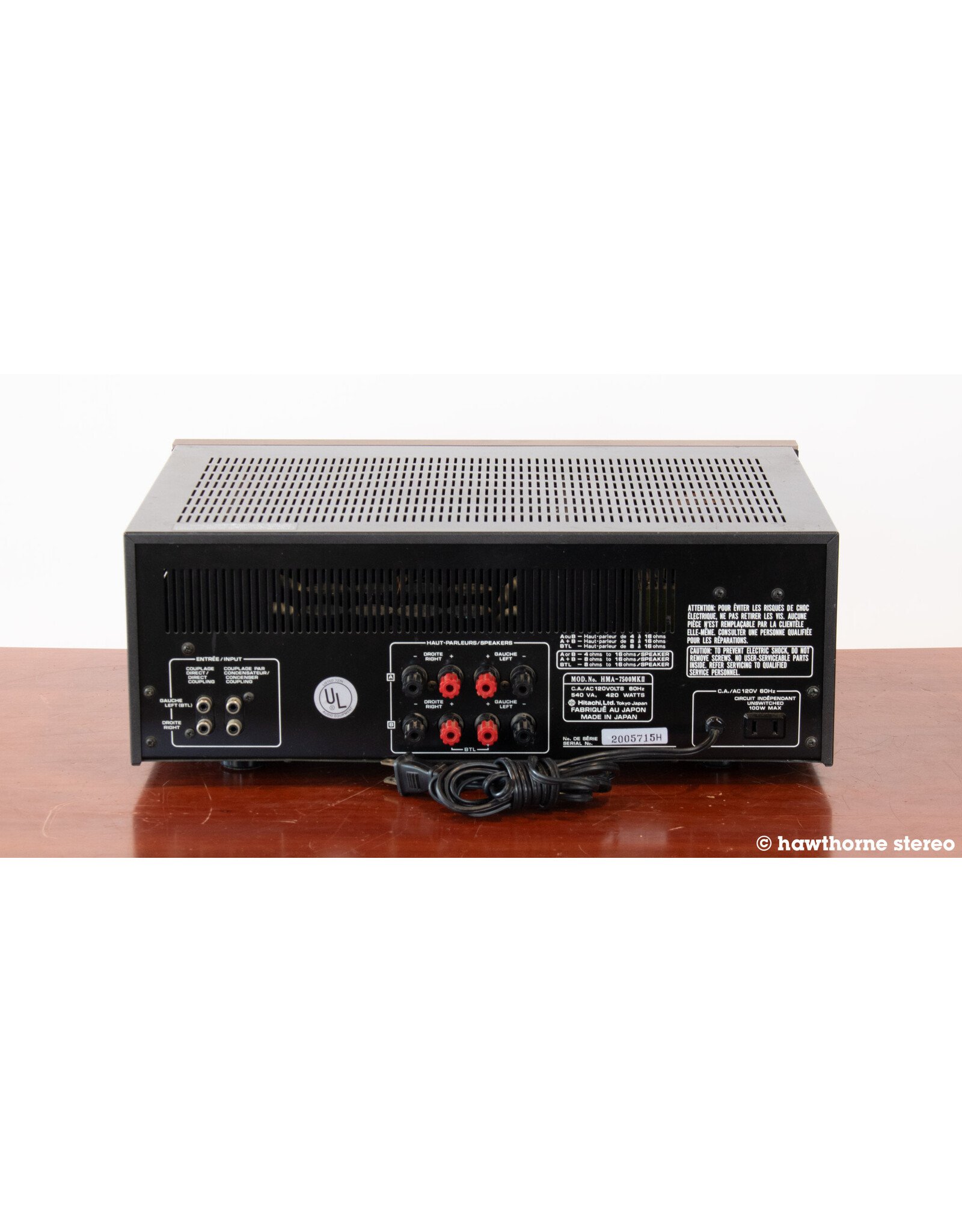 Hitachi Hitachi HMA-7500 MkII Power Amp USED