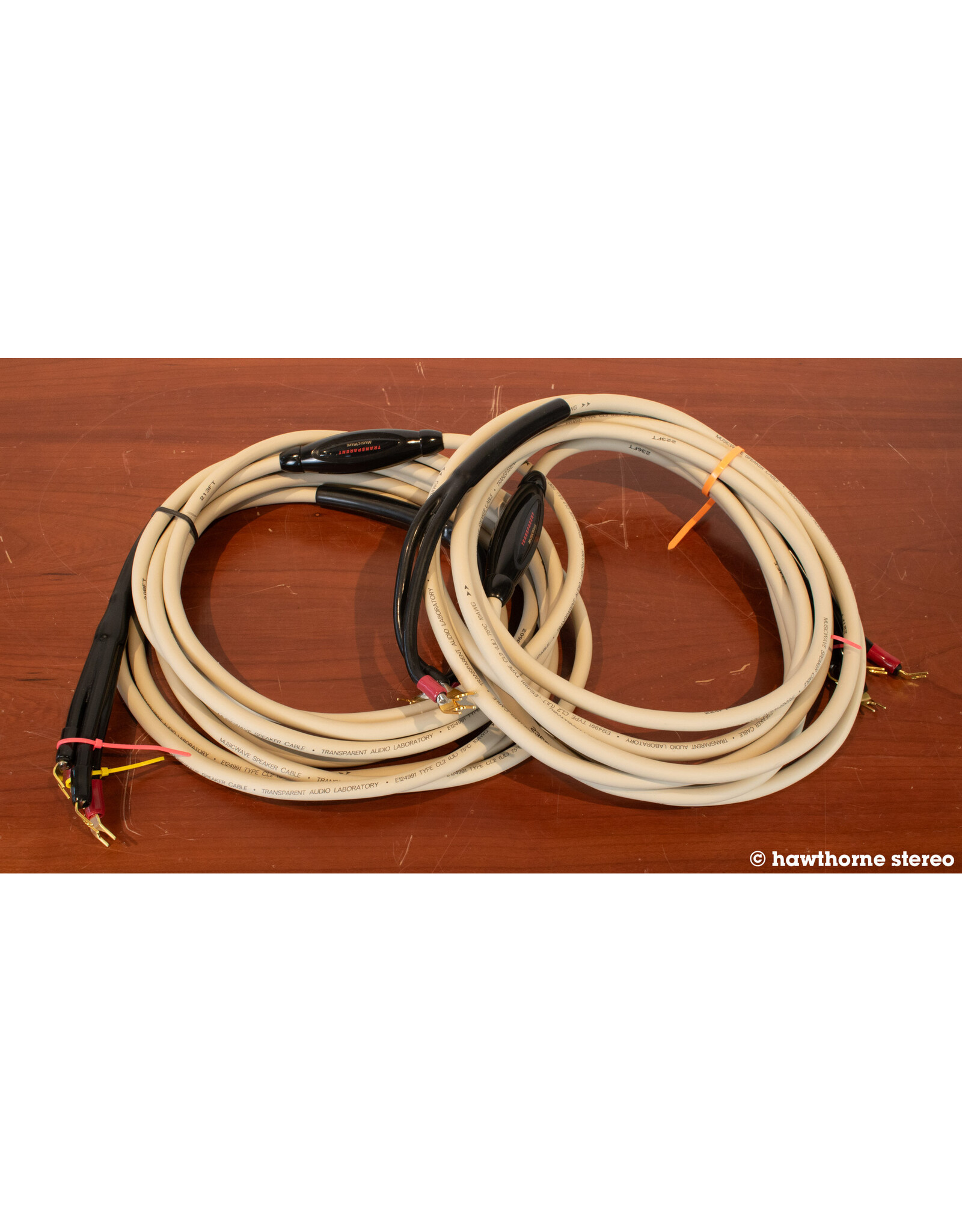 Transparent Transparent Music Wave 20' Speaker Cables USED