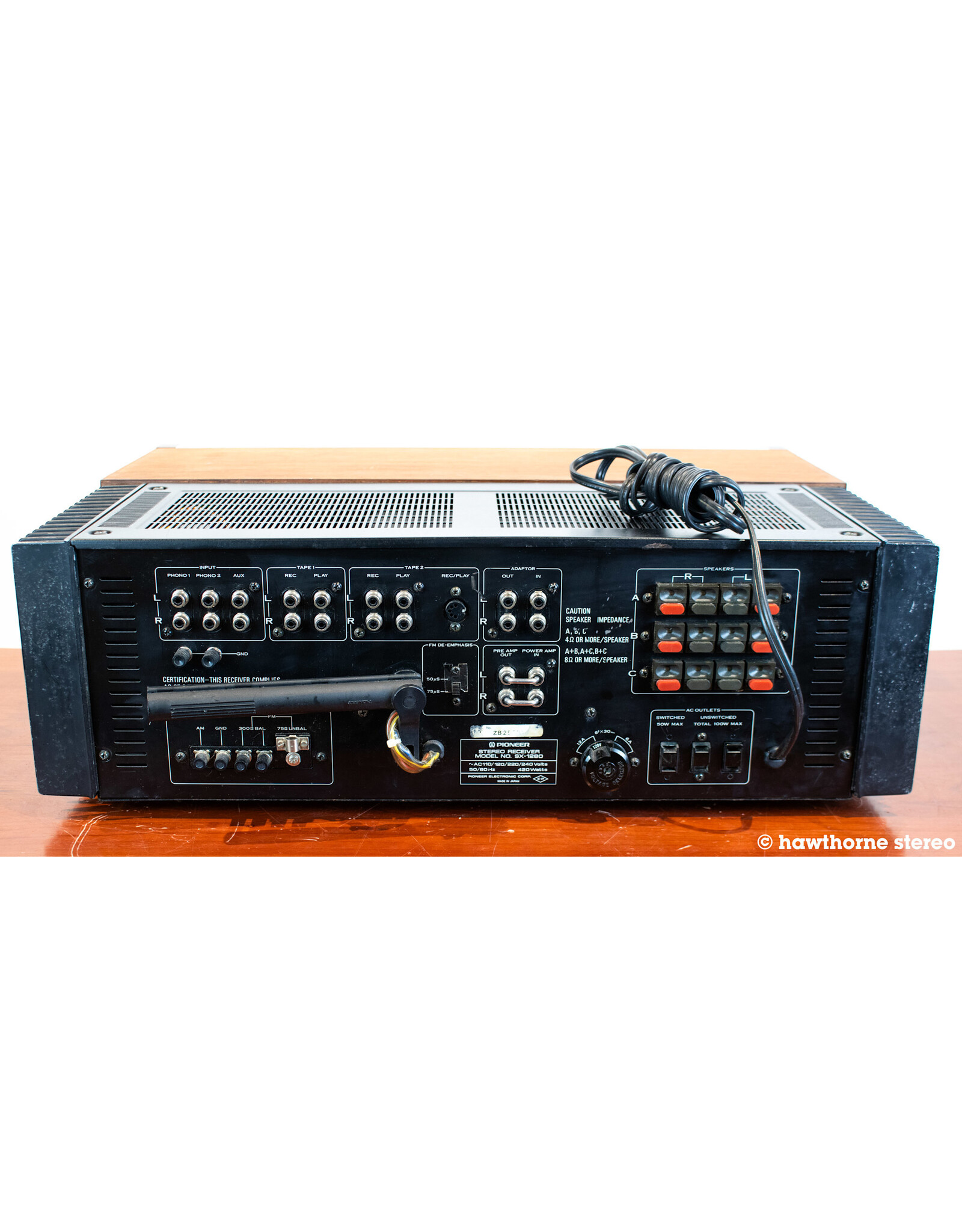 Pioneer Pioneer SX-1280 Receiver USED