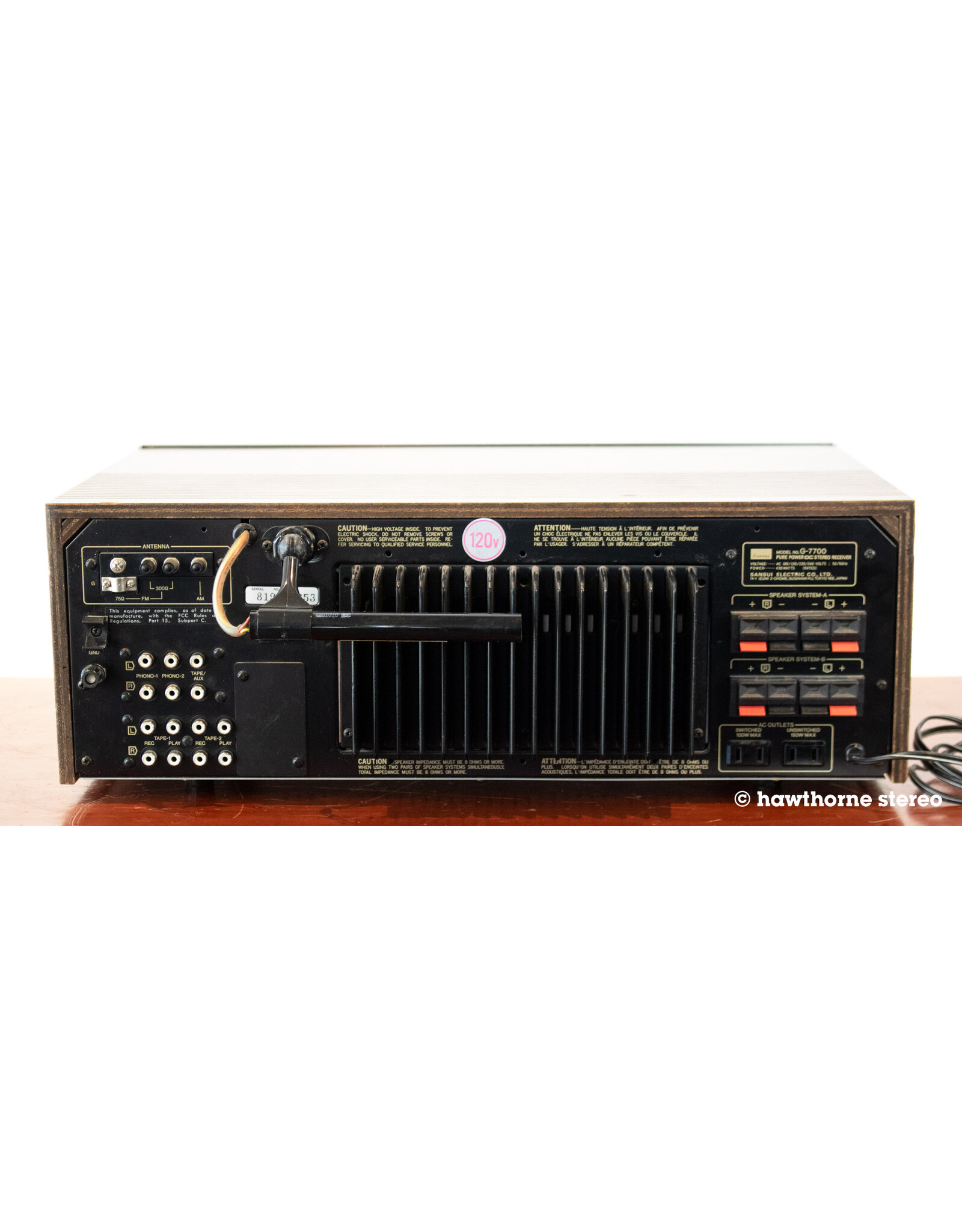 Sansui Sansui G-7700 Receiver USED