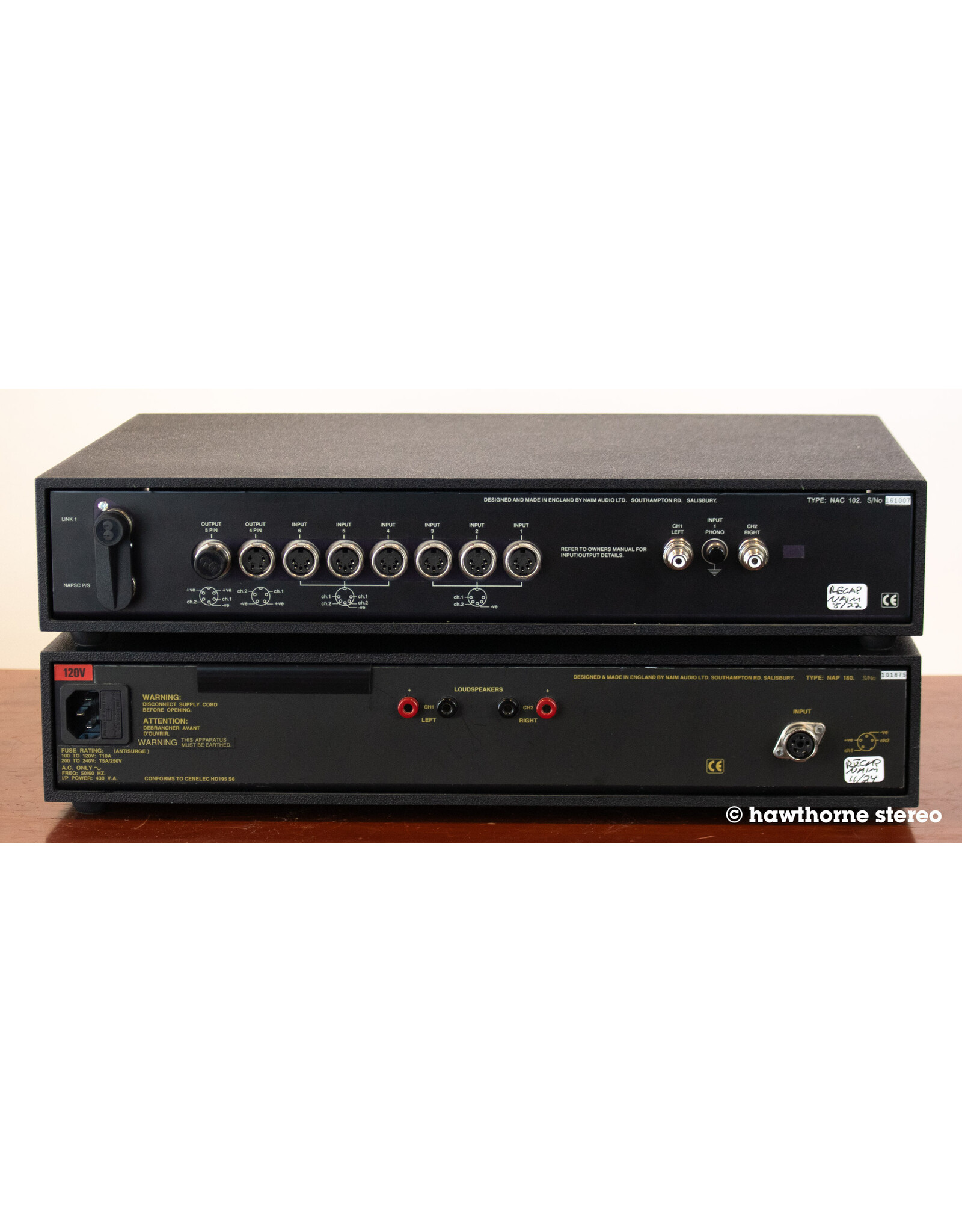 Naim Audio Naim Audio NAC 102 + NAP180 Pre Power Combo USED