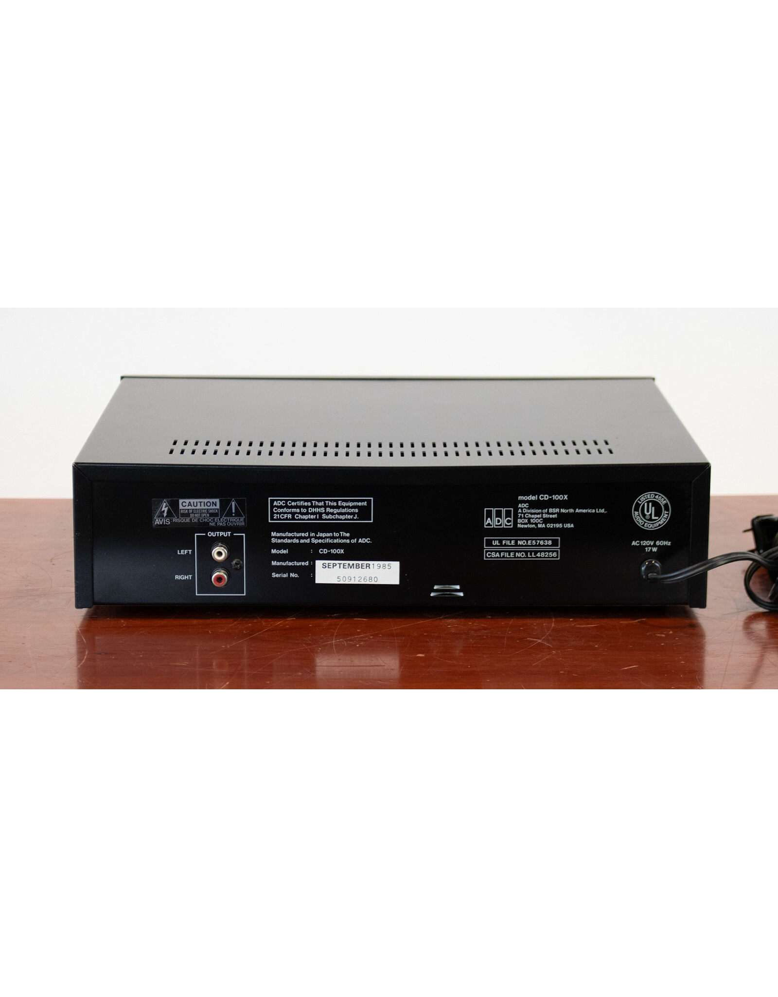 ADC ADC CD-100x CD Player USED