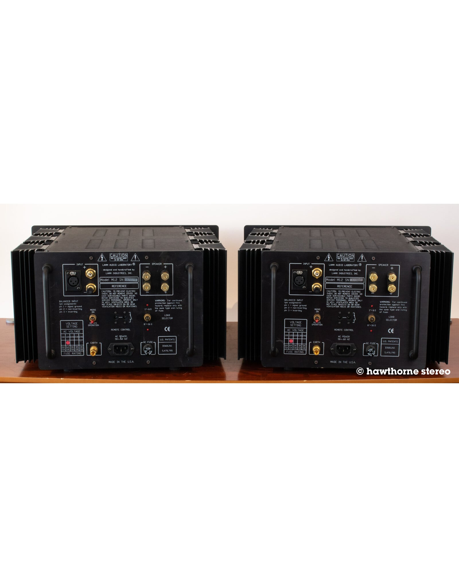Lamm Audio Laboratory Lamm Audio Laboratory M1.2 Reference Monoblock Power Amps USED