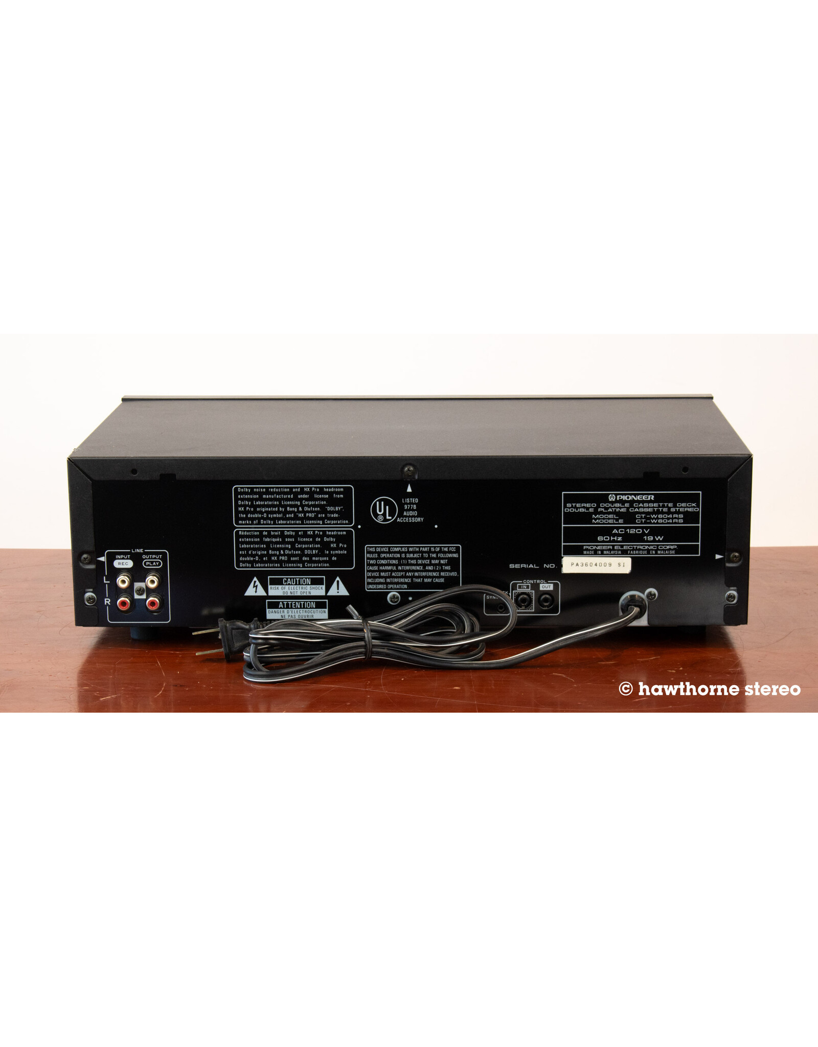 Pioneer Pioneer CT-W604RS Cassette Deck USED