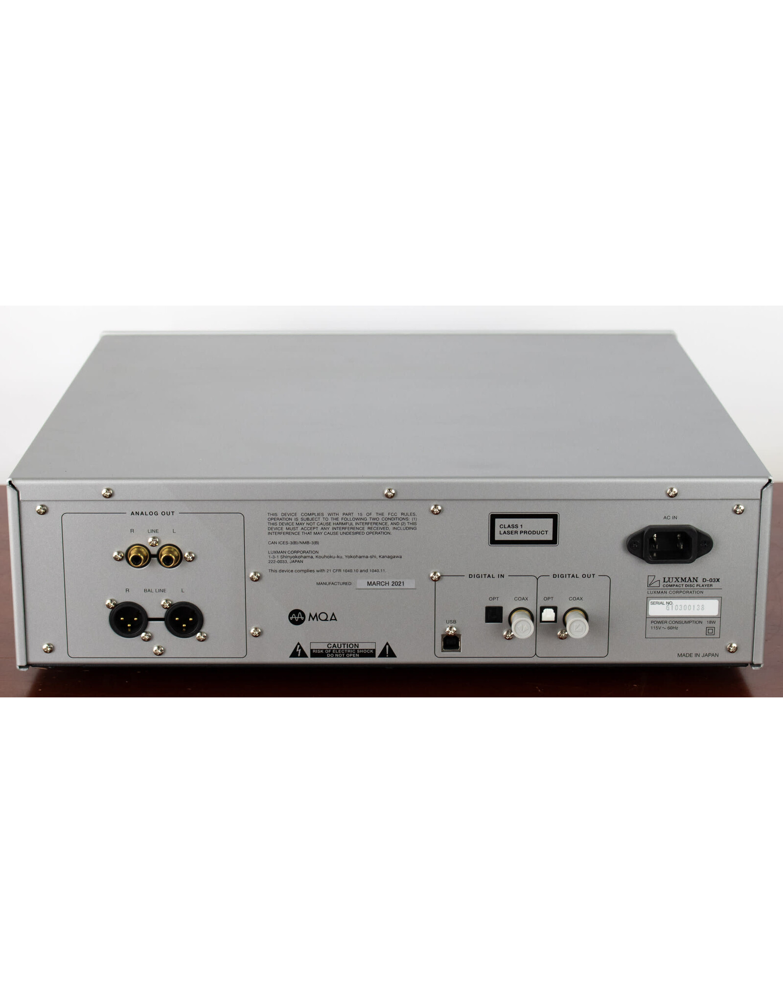 Luxman Luxman D-03X CD Player USED