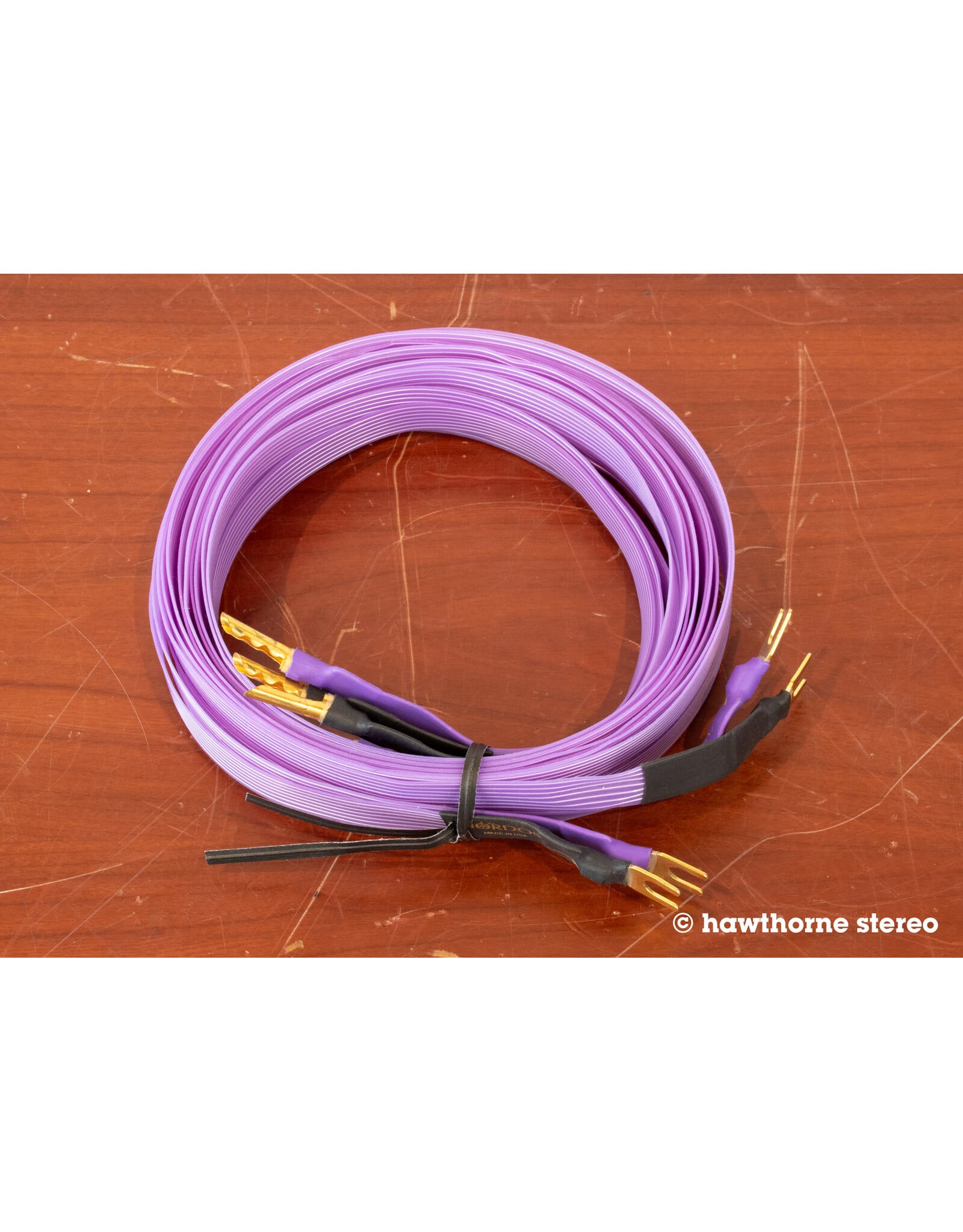 Nordost Nordost Purple Flare Banana-Spade Speaker Cables 2M USED