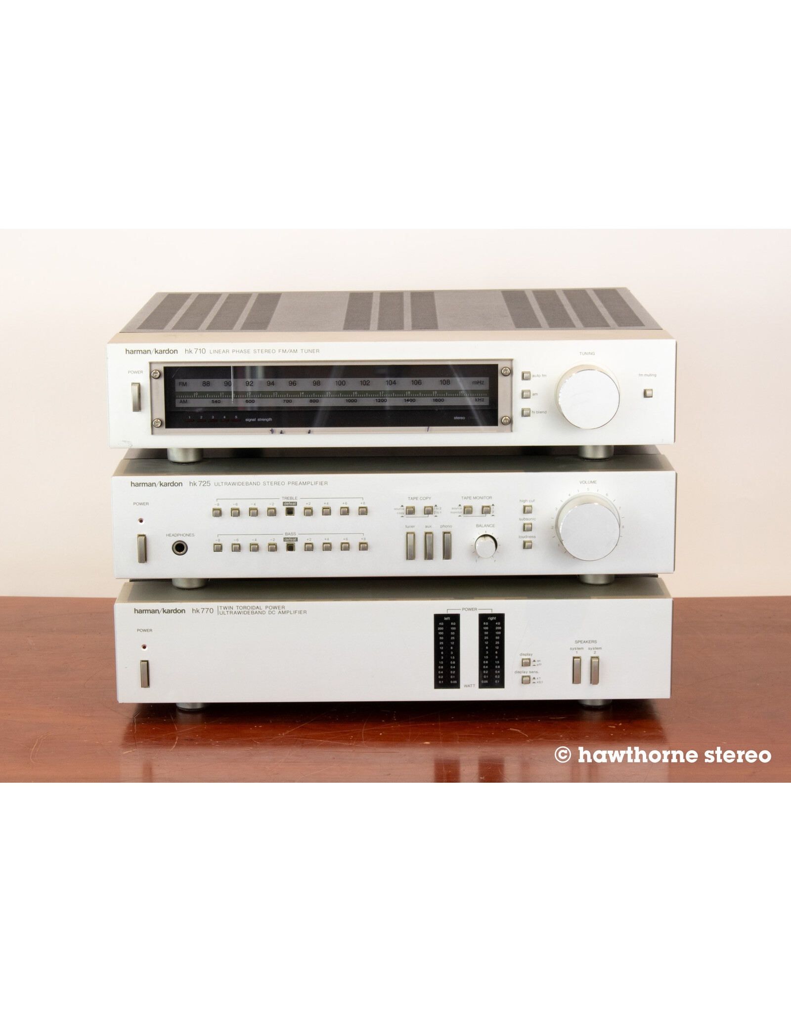 Harman/Kardon Harman/Kardon 710 725 770 Tuner Pre Amp Combo USED