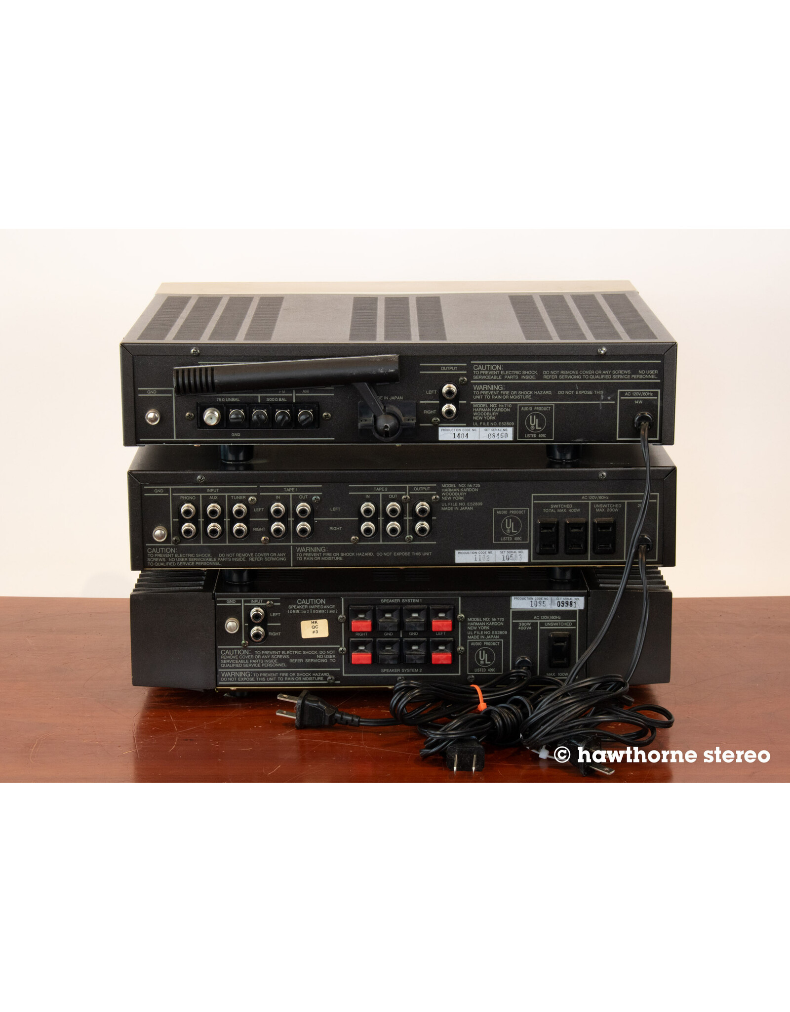 Harman/Kardon Harman/Kardon 710 725 770 Tuner Pre Amp Combo USED