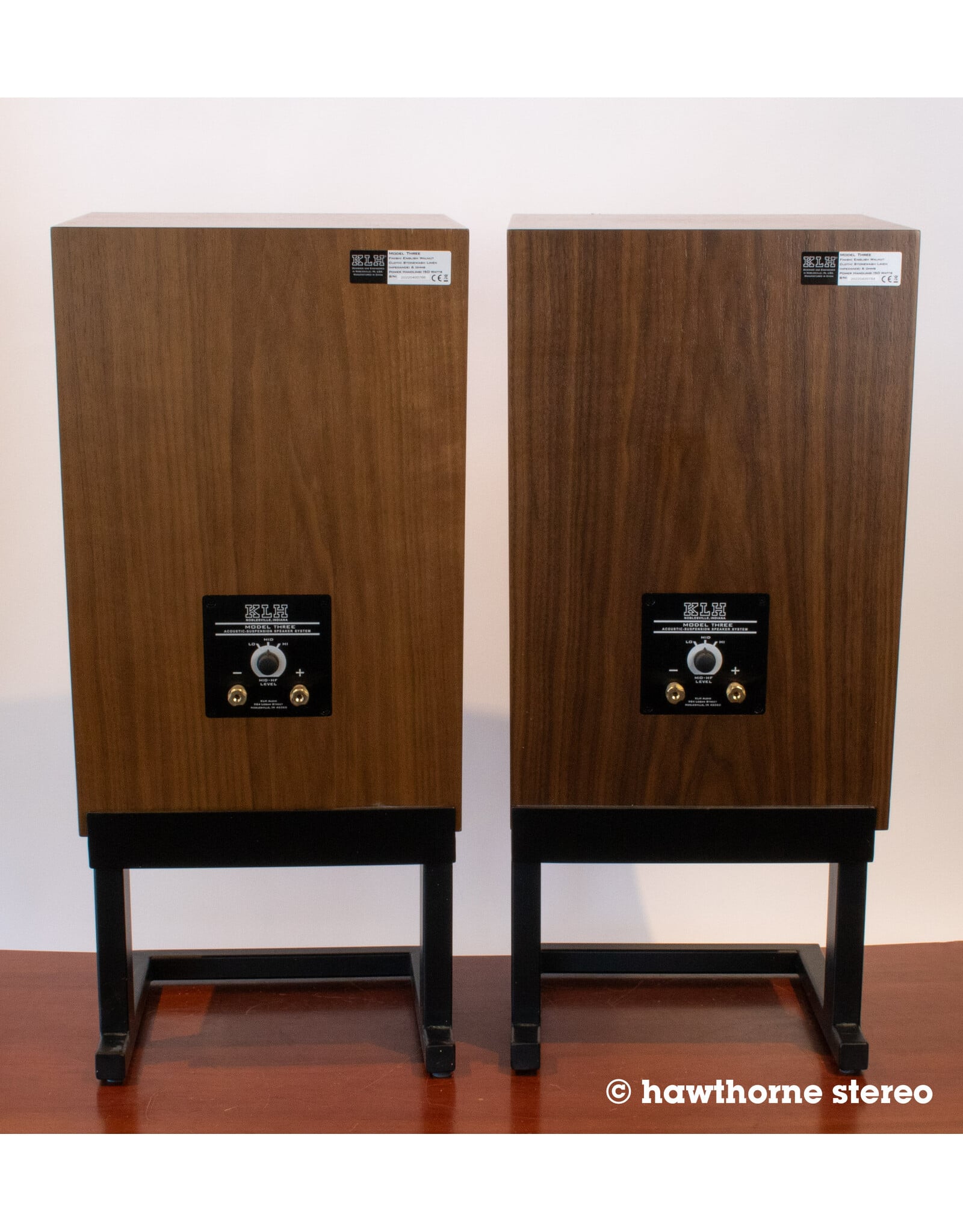 KLH KLH Model Three Bookshelf Speakers USED