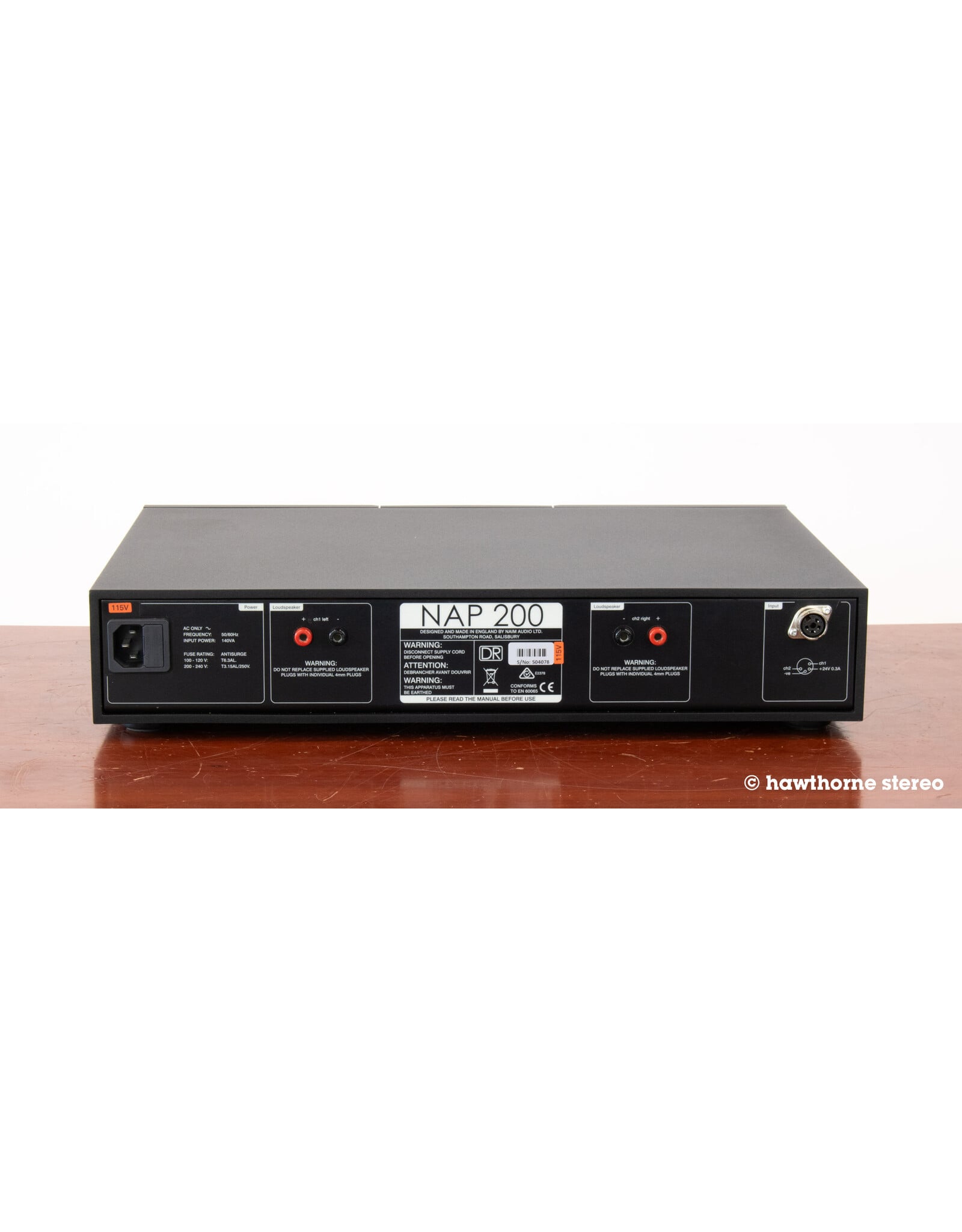 Naim Audio Naim Audio NAP 200DR Power Amp USED