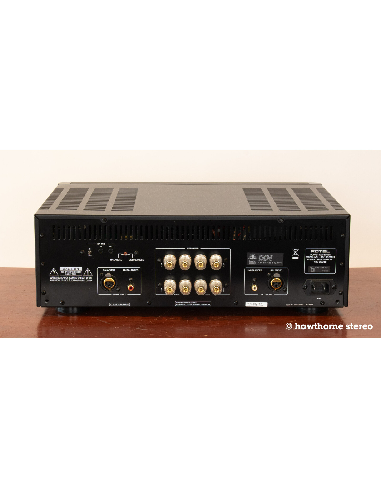 Rotel Rotel RB-1552 MkII Power Amp USED