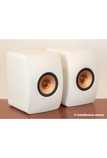 KEF KEF LS50 Meta Mineral White Bookshelf Speakers USED