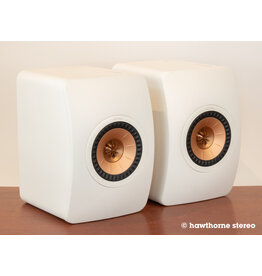 KEF KEF LS50 Meta Mineral White Bookshelf Speakers USED