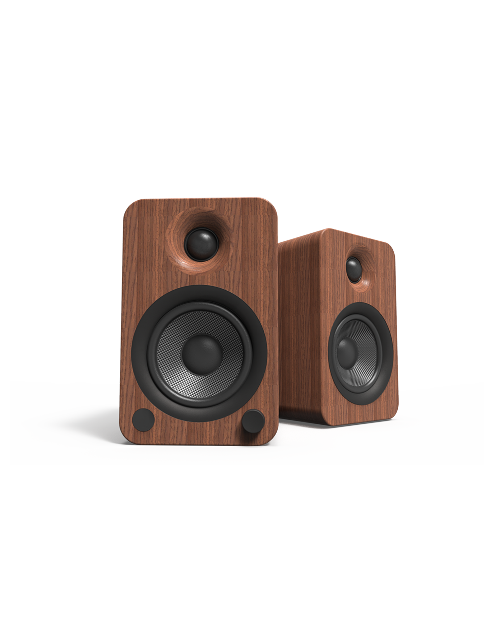 Kanto Kanto YU4 Walnut Bluetooth Powered Speakers OPEN BOX