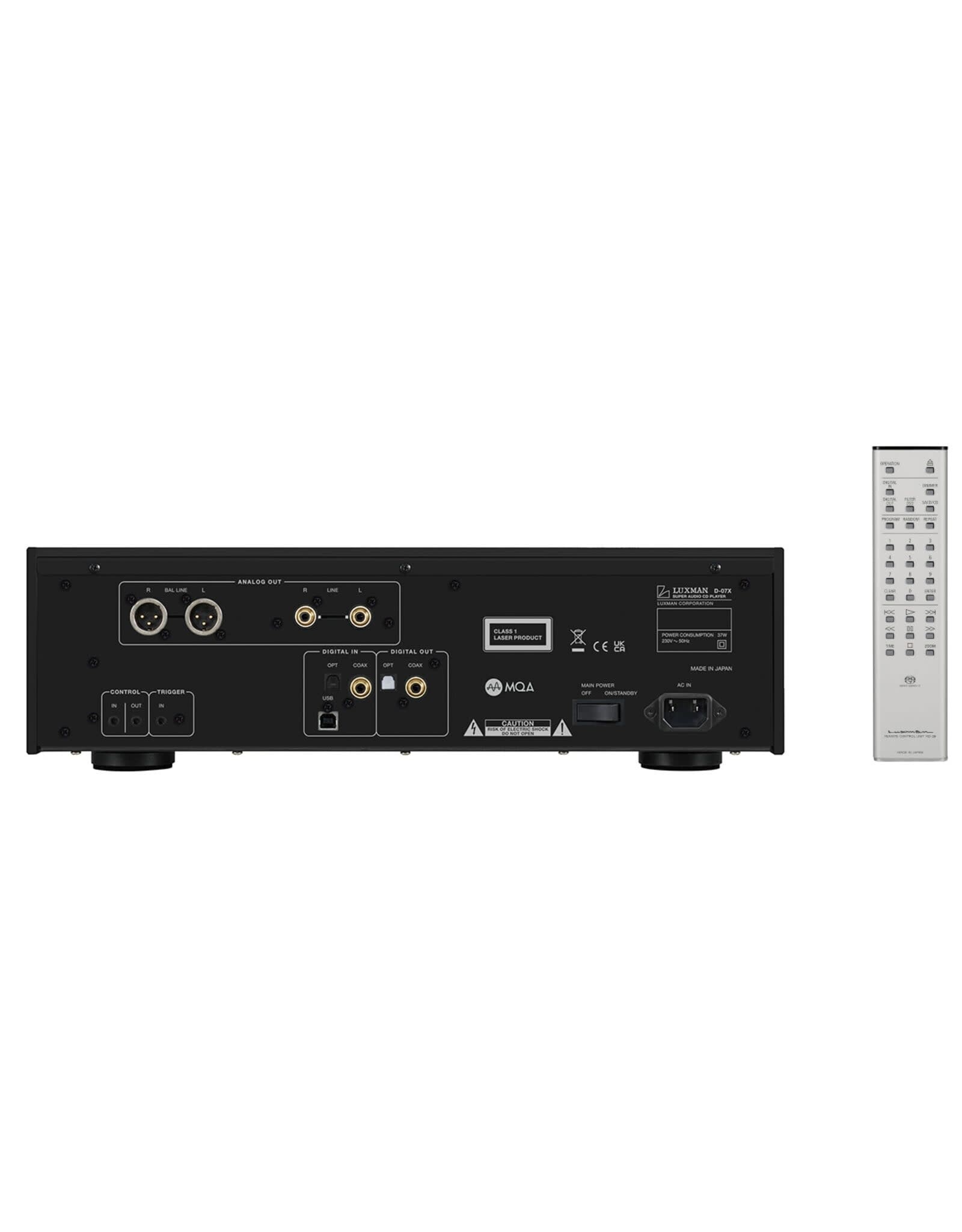 Luxman Luxman D-07X Black Anniversary Edition SACD Player OPEN BOX