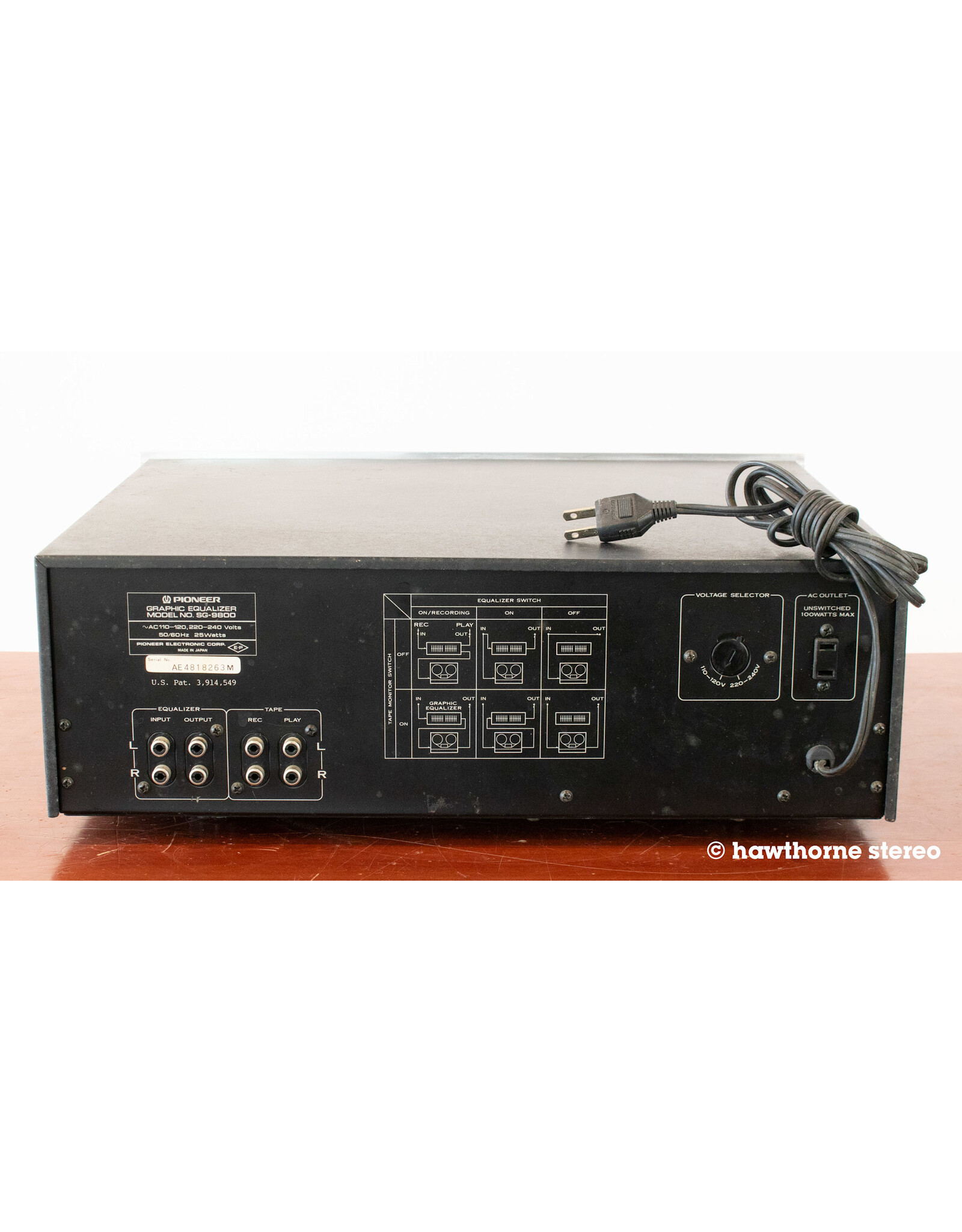 Pioneer Pioneer SG-9800 Equalizer USED