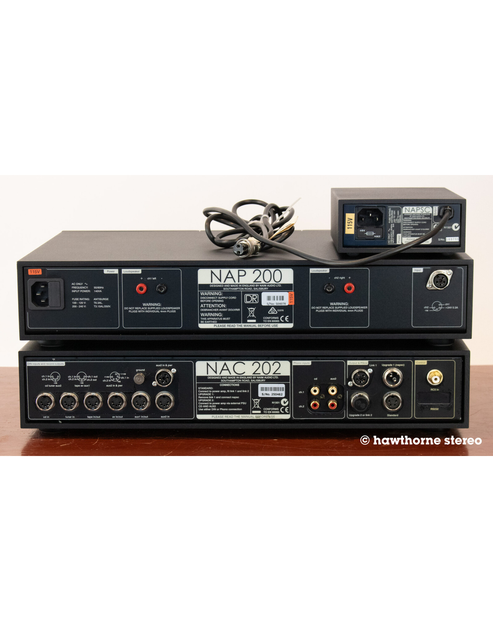 Naim Audio Naim Audio NAC202 NAP200-DR Pre Power Combo USED