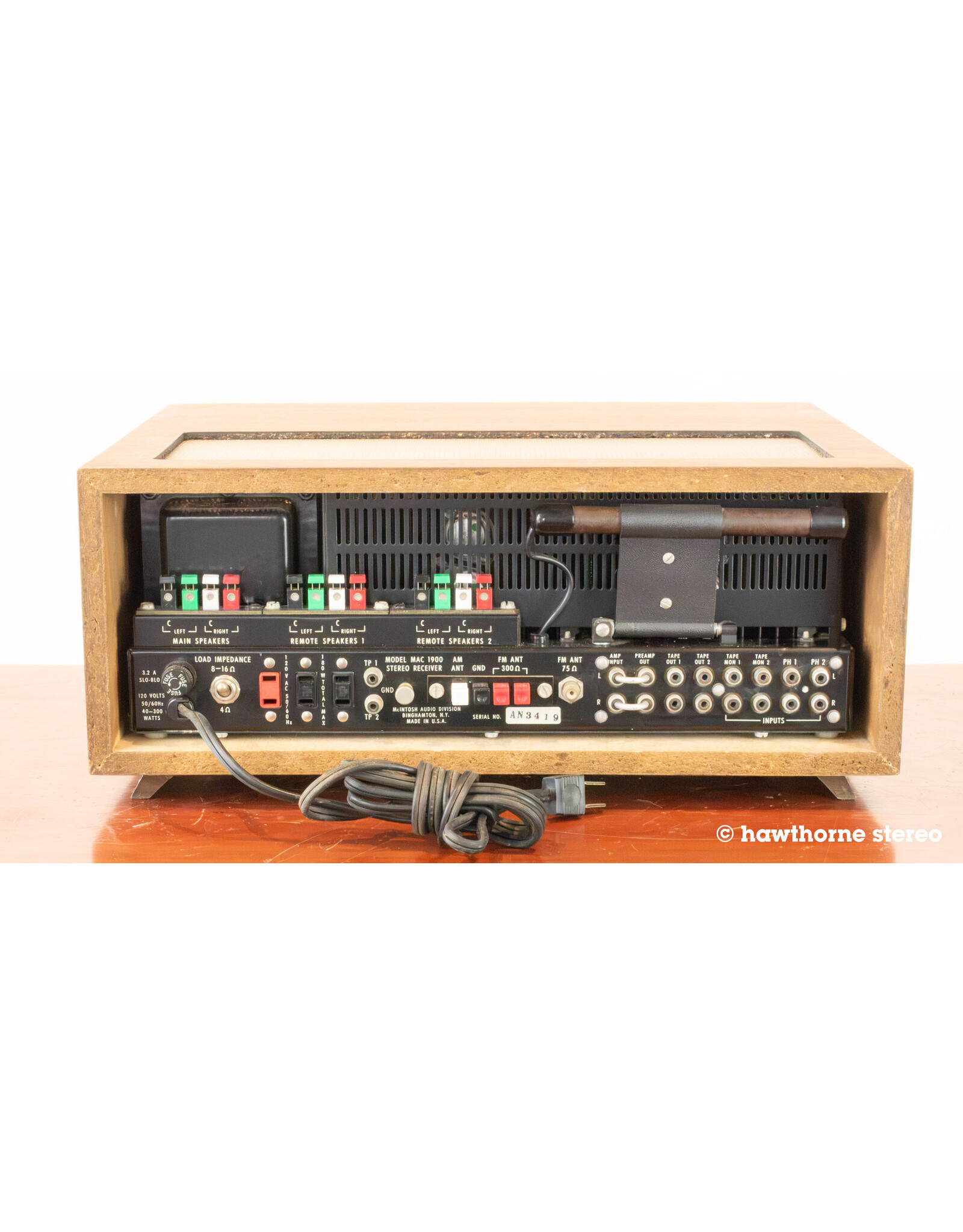 McIntosh McIntosh MAC 1900 Receiver USED