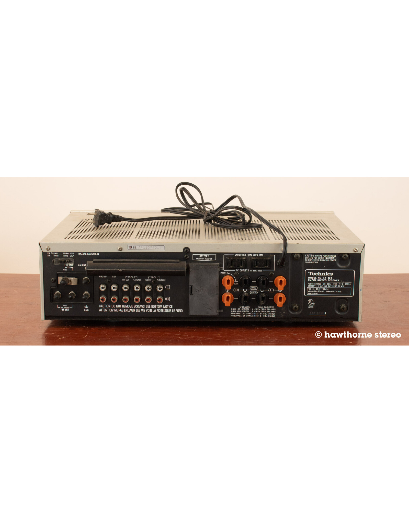Technics Technics SA-424 Receiver USED