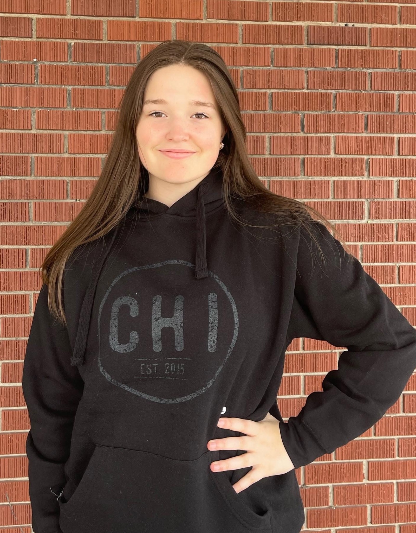 Chi Worthy CW 717 Circle established Black hoodie