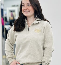 Chi Worthy CW 835 Embroidered 1/4 Zip Oat