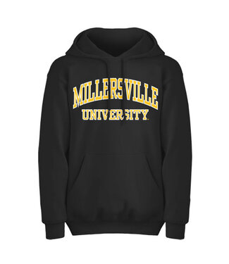 Black Basic Arch Millersville Hooded Sweatshirt