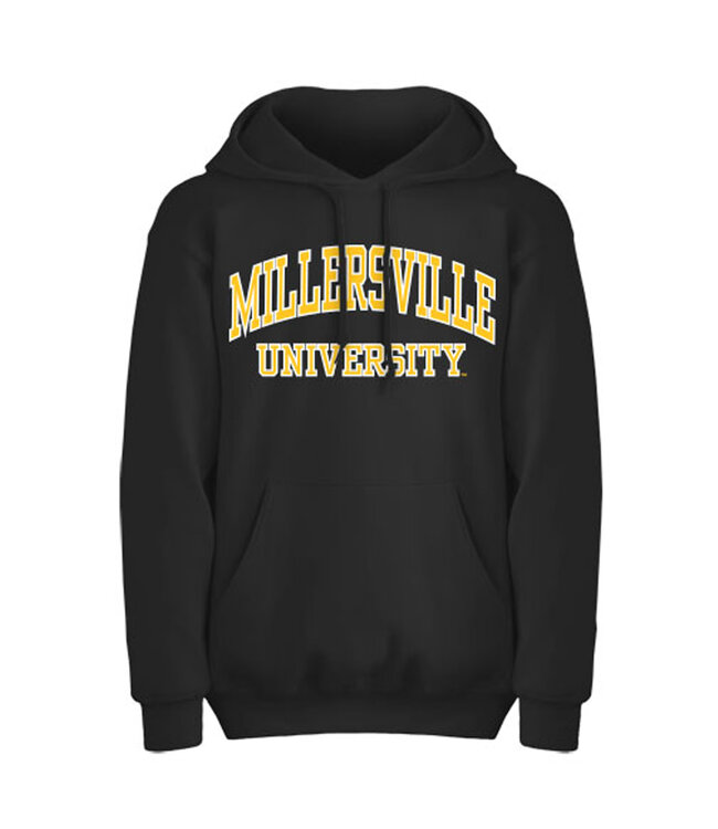 Black Basic Arch Millersville Hooded Sweatshirt