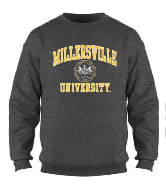 Millersville Seal Crewneck Dark Heather