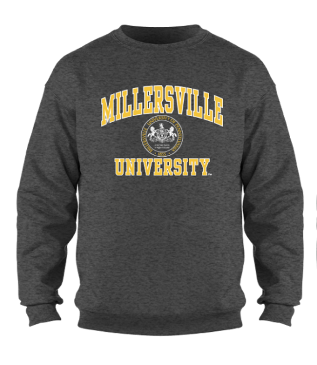 Millersville Seal Crewneck Dark Heather