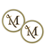 M Sword Coasters - Set of Two