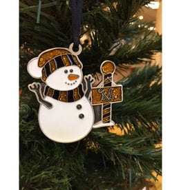 Pewter Snowman Ornament