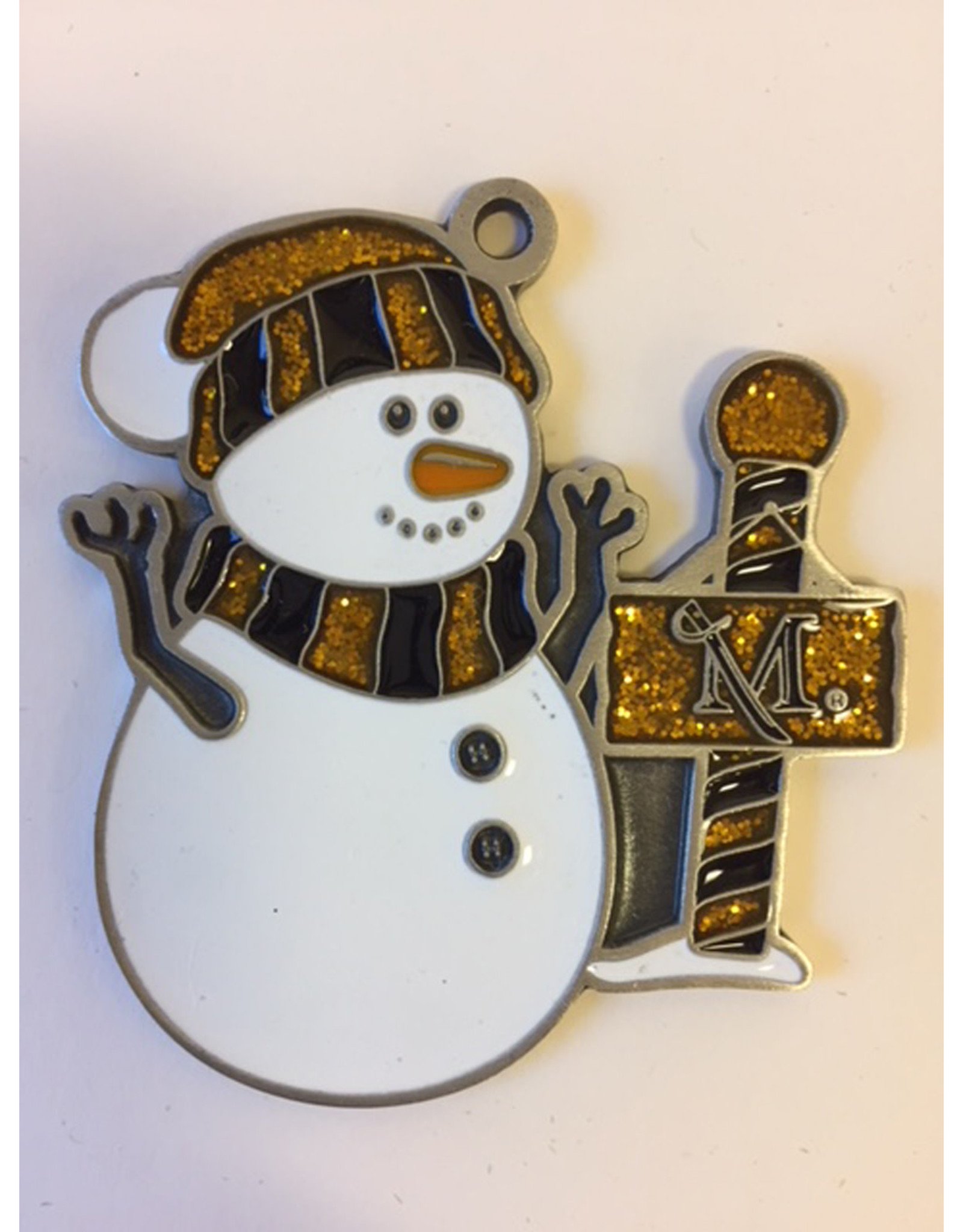 Pewter Snowman Ornament