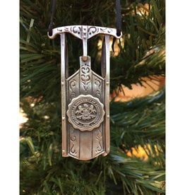 Pewter Sled Ornament