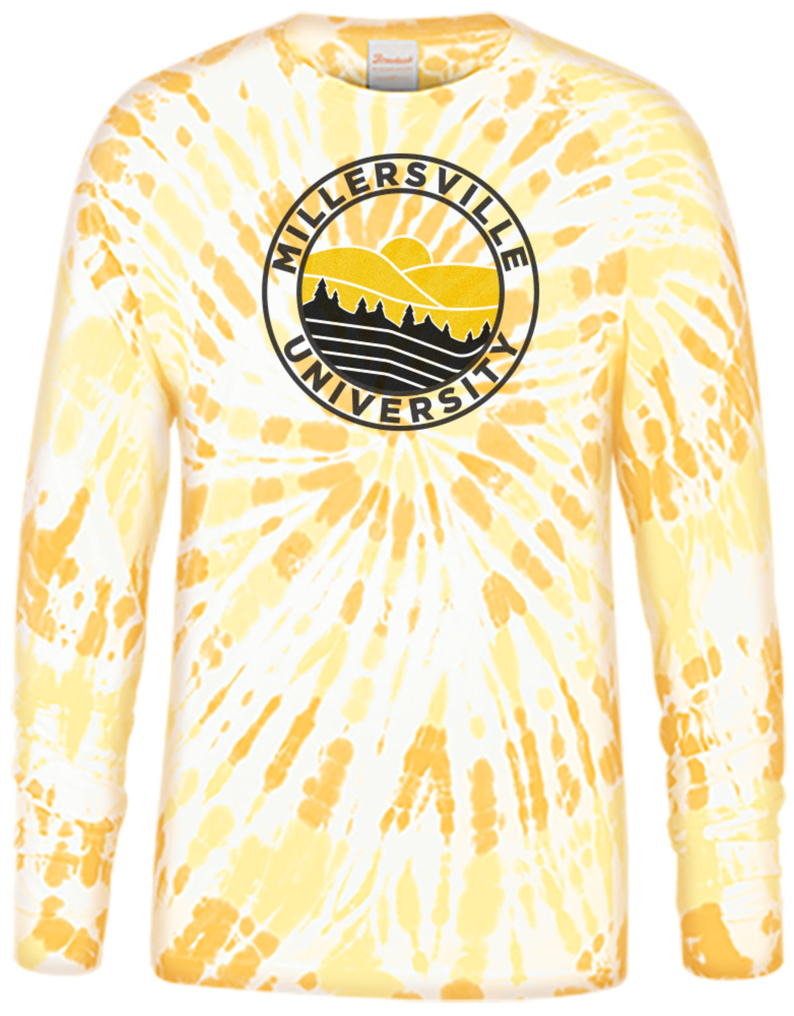 gold tie dye shirt