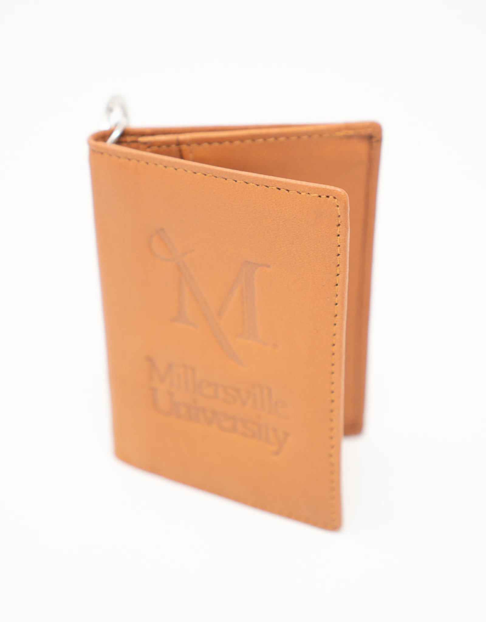 M Sword Leather Id Holder - Tan