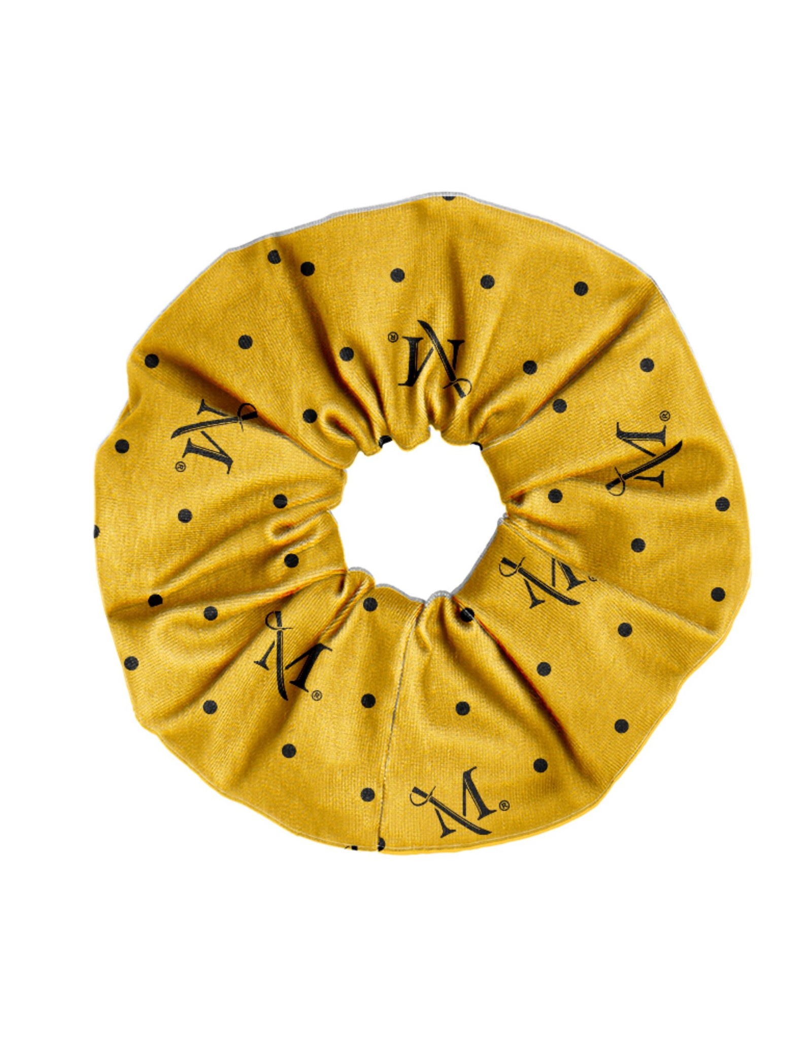 League Gold Polka Dot Spirit Scrunchie