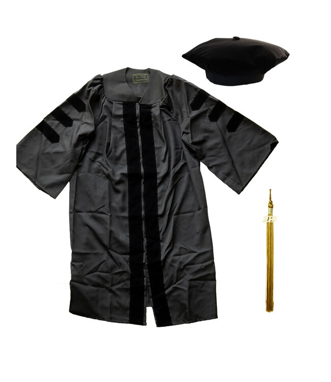 Doctorate Gown, Cap & Tassel