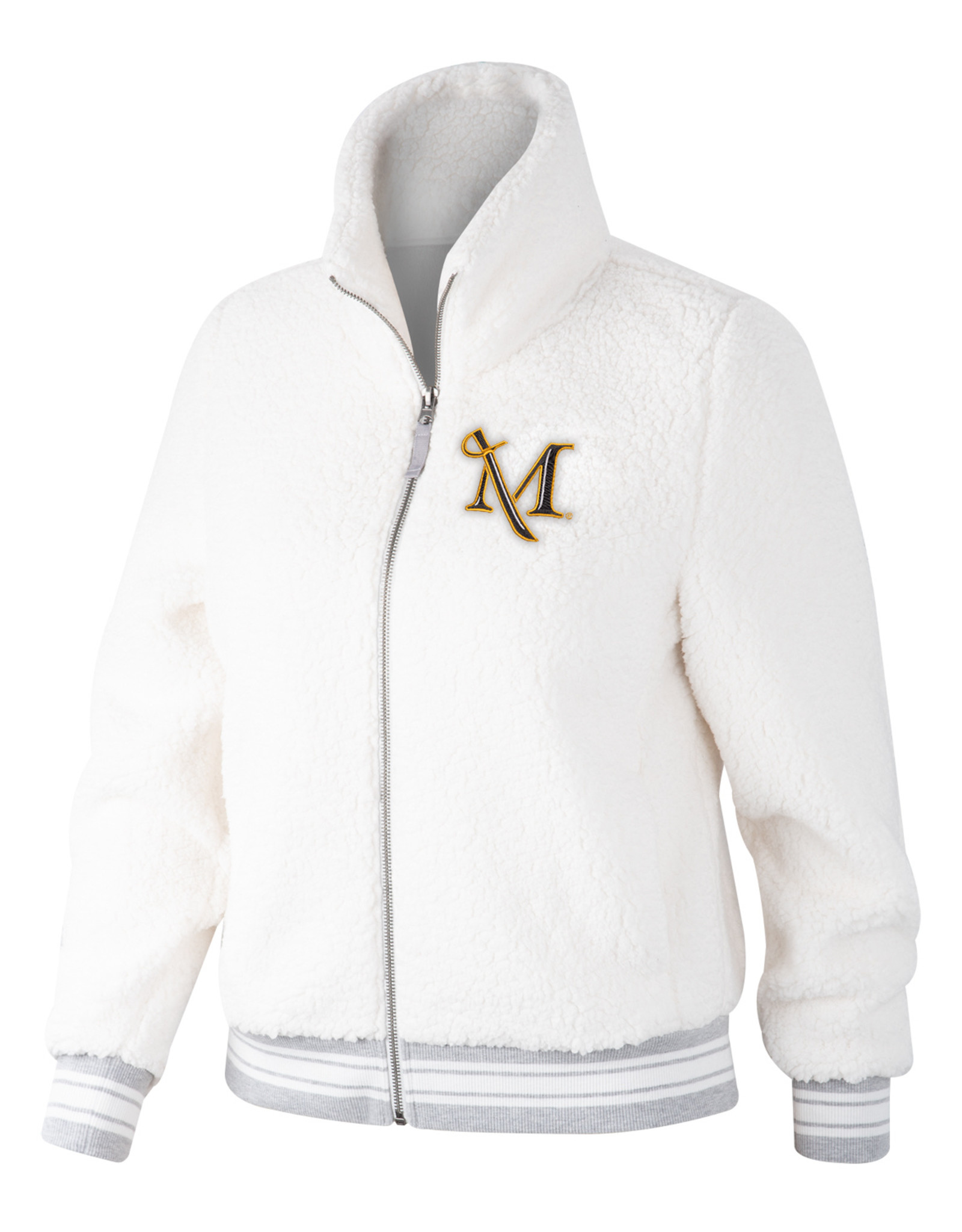 Full Zip Sherpa Varsity Jacket 
