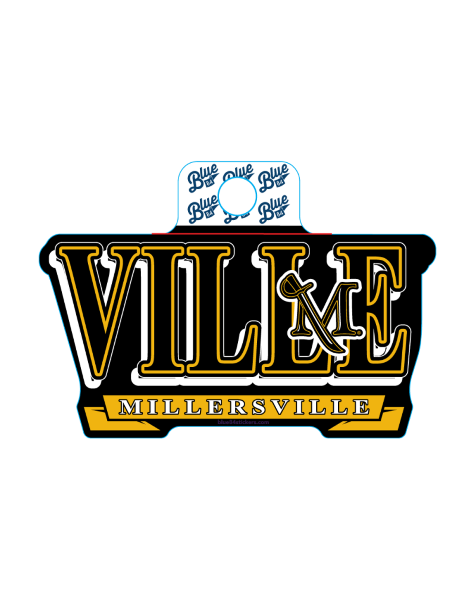 Black and Gold Ville Sticker