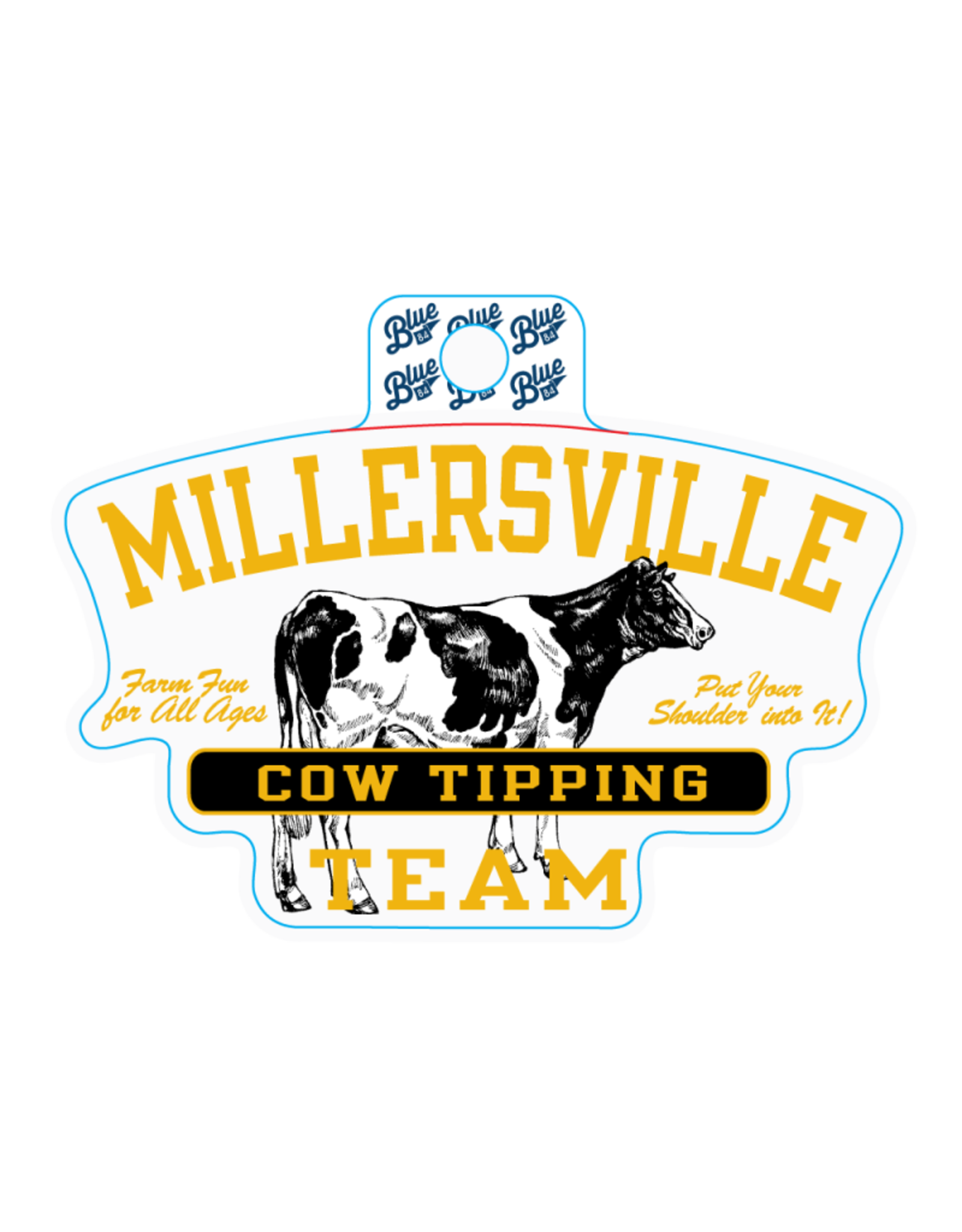 Cow Tipping Team Sticker